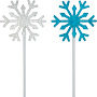 Snowflake Glitter Picks - Asst.