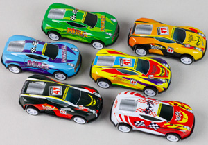 Stock Cars - Assorted Designs - Pull Back