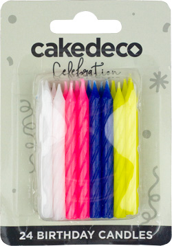 Spiral Candles- Multi- Blister Card - Master Case