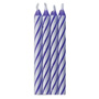 Striped Candles - Purple