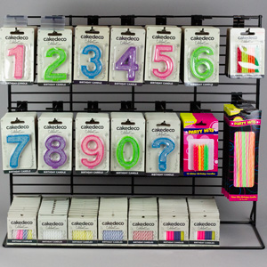 Countertop Flat Rack - Large Glitter Numbers