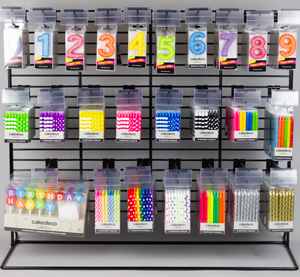 Countertop Flat Rack - Loaded - Small Glitter #