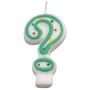 Green/White Number Candle - #?