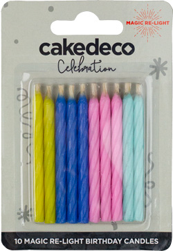 Magic Relight Candles-Pastel Colors