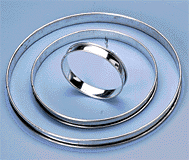 Flan Ring W/Rolled Edge-10.25 X 3/4